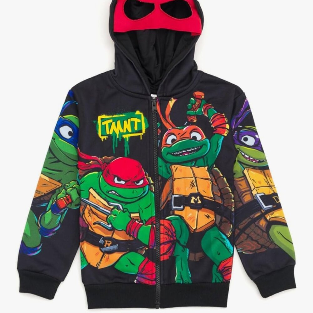 Teenage Mutant Ninja Turtles Fleece Zip Up Cosplay Hoodie boys size 6 NIB/NWOT